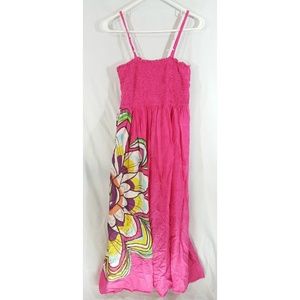 Fun and Flirt Womens Strap Stretch Top Pink Sz L